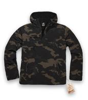 View Item Brandit Windbreaker Overhead Cagoule Fleece Lined Hooded Dark Camo 